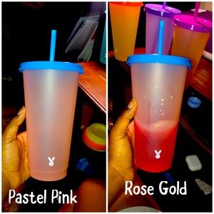 Customizable color changing cups
